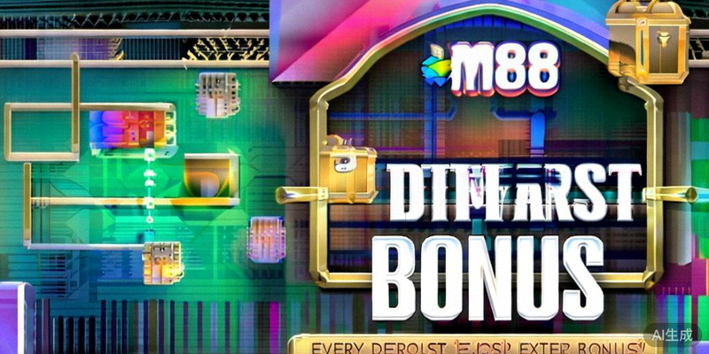 M88每日再存优惠活动海报 - 每日存款均可获得额外奖金